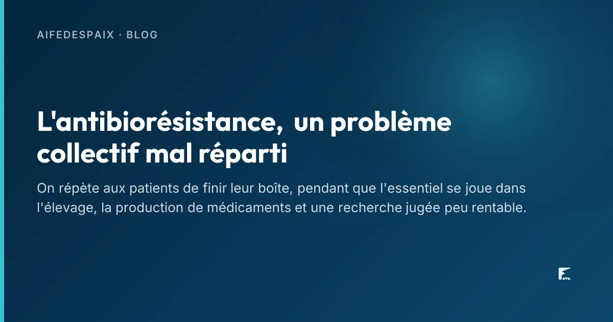Boîte de Petri montrant des colonies bactériennes autour de pastilles d'antibiotiques