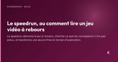 Écran de jeu vidéo avec un chronomètre et une liste de temps de passage affichés en surimpression