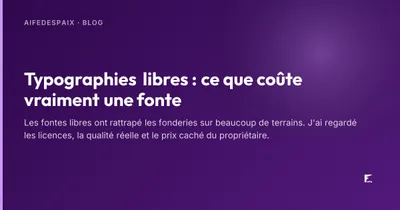 Spécimen typographique imprimé montrant plusieurs graisses d'un même caractère sur papier mat